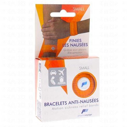 Bracelets anti nausées x2 taille s orange 2