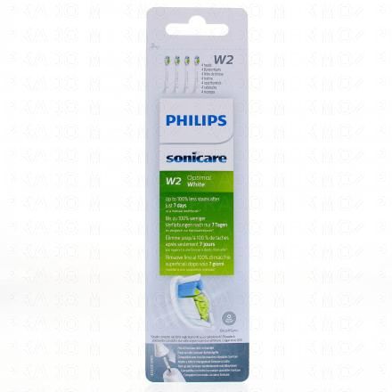 PHILIPS Sonicare W2 Optima tête de brosse standard blanche x2