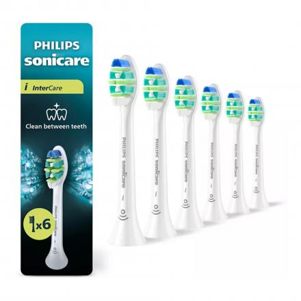 PHILIPS Sonicare Intercare - Recharge brosse Blanche (x6 brossettes)