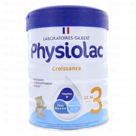 PHYSIOLAC Lait de Croissance 3&egrave;me &acirc;ge 800g