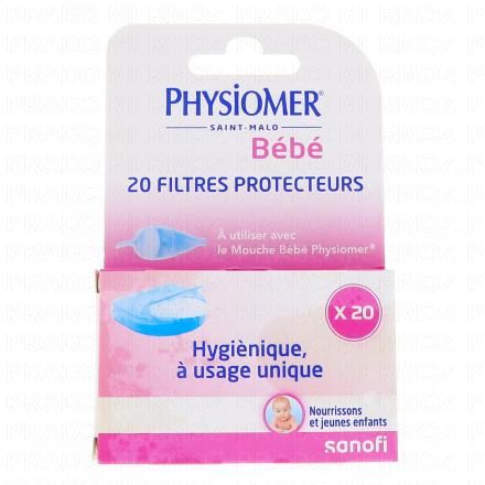 PHYSIOMER Filtres protecteurs boîte de 20 filtres