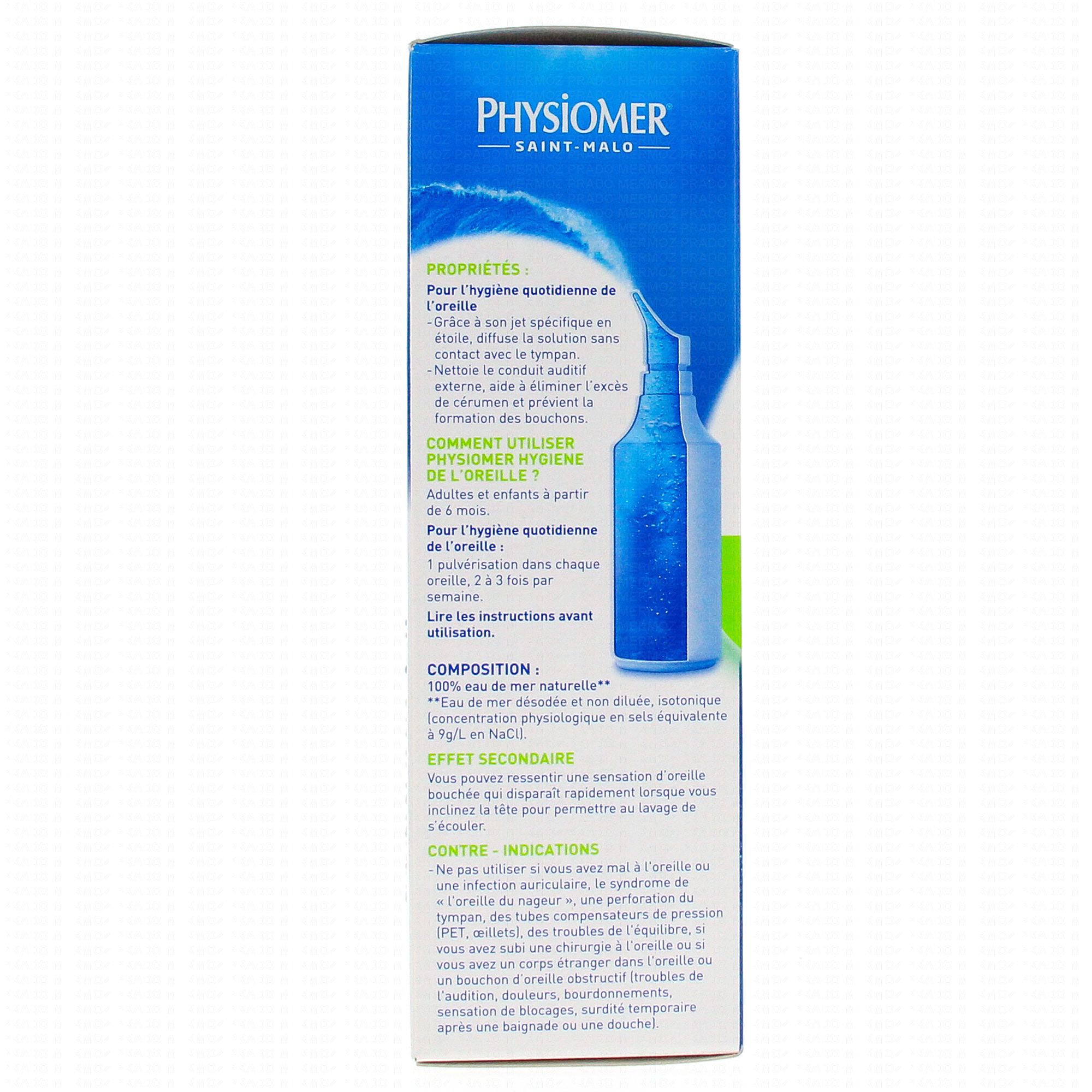 Hygiène oreille : spray Physiomer® Hygiène de l'oreille