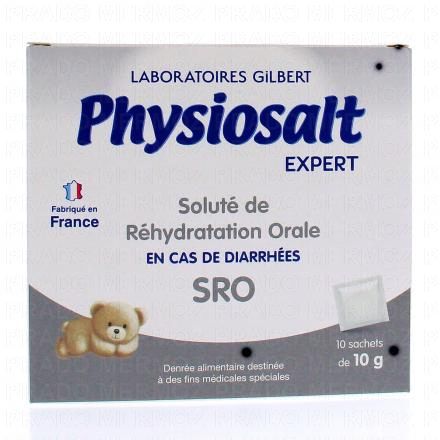 PHYSIOSALT Soluté de réhydratation orale pour bébé x10 sachets