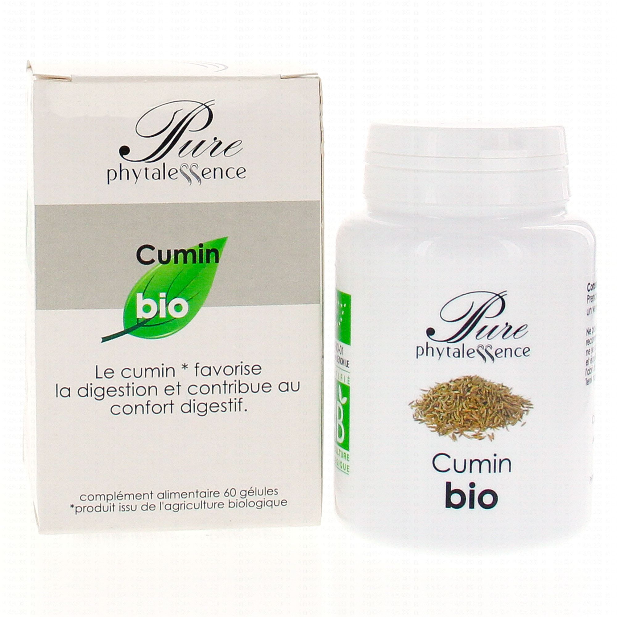 PHYTALESSENCE Cumin bio 60 gélules Parapharmacie en ligne Prado Mermoz