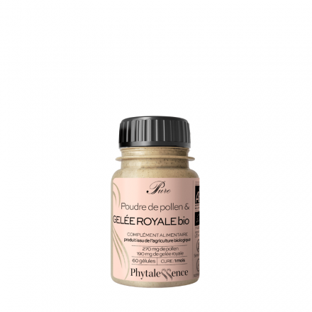PHYTALESSENCE Gel&eacute;e royale-pollen bio 60 g&eacute;lules