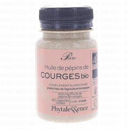 PHYTHALESSENCE Huile de pépins de courge bio x60 capsules