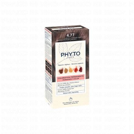 PHYTO Color n°4.77 Chatain Marron Profond coloration permanente enrichie en pigments végétaux