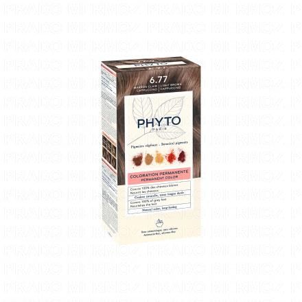 PHYTO Color n°6.77 Marron Clair coloration permanente enrichie en pigments végétaux