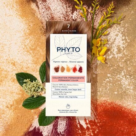 PHYTO Color n°7 Blond coloration permanente enrichie en pigments végétaux