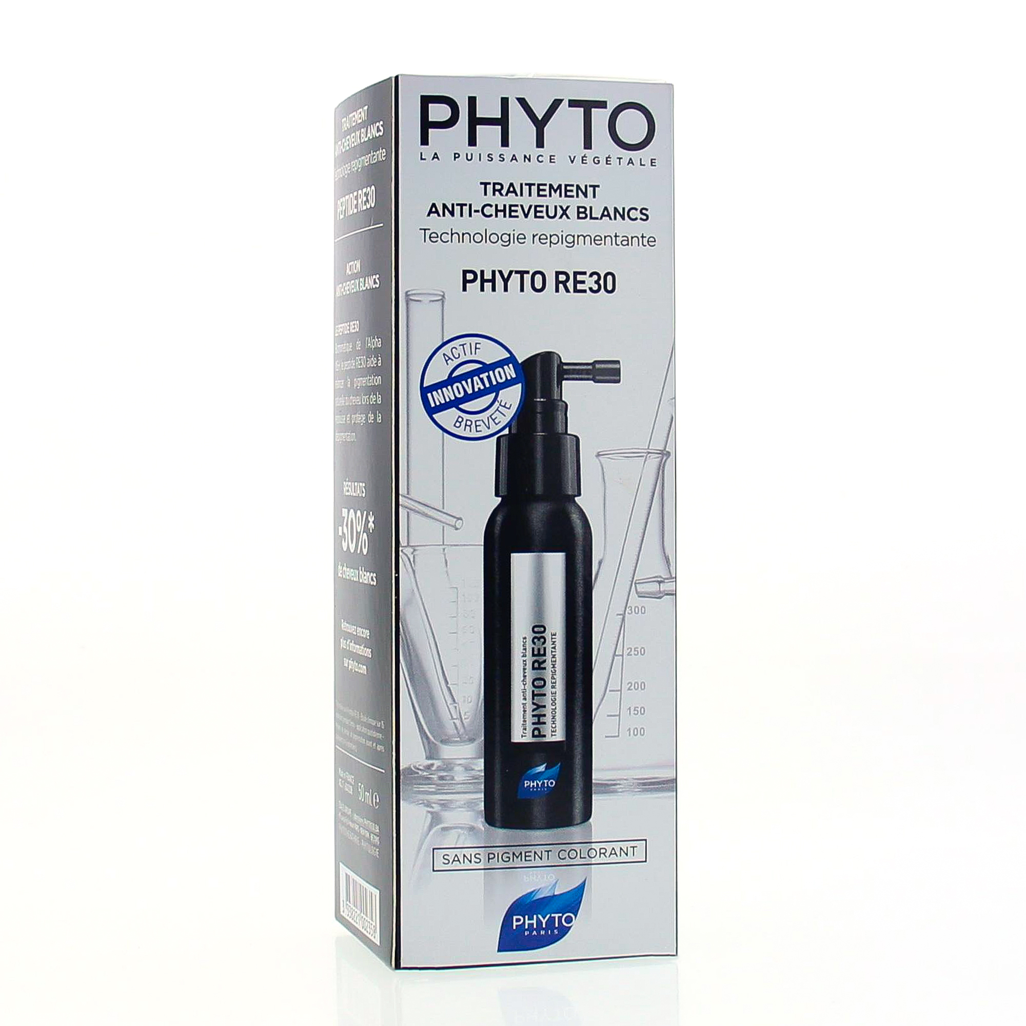PHYTO PhytoRE30 traitement anticheveux blancs flacon pompe 50 ml