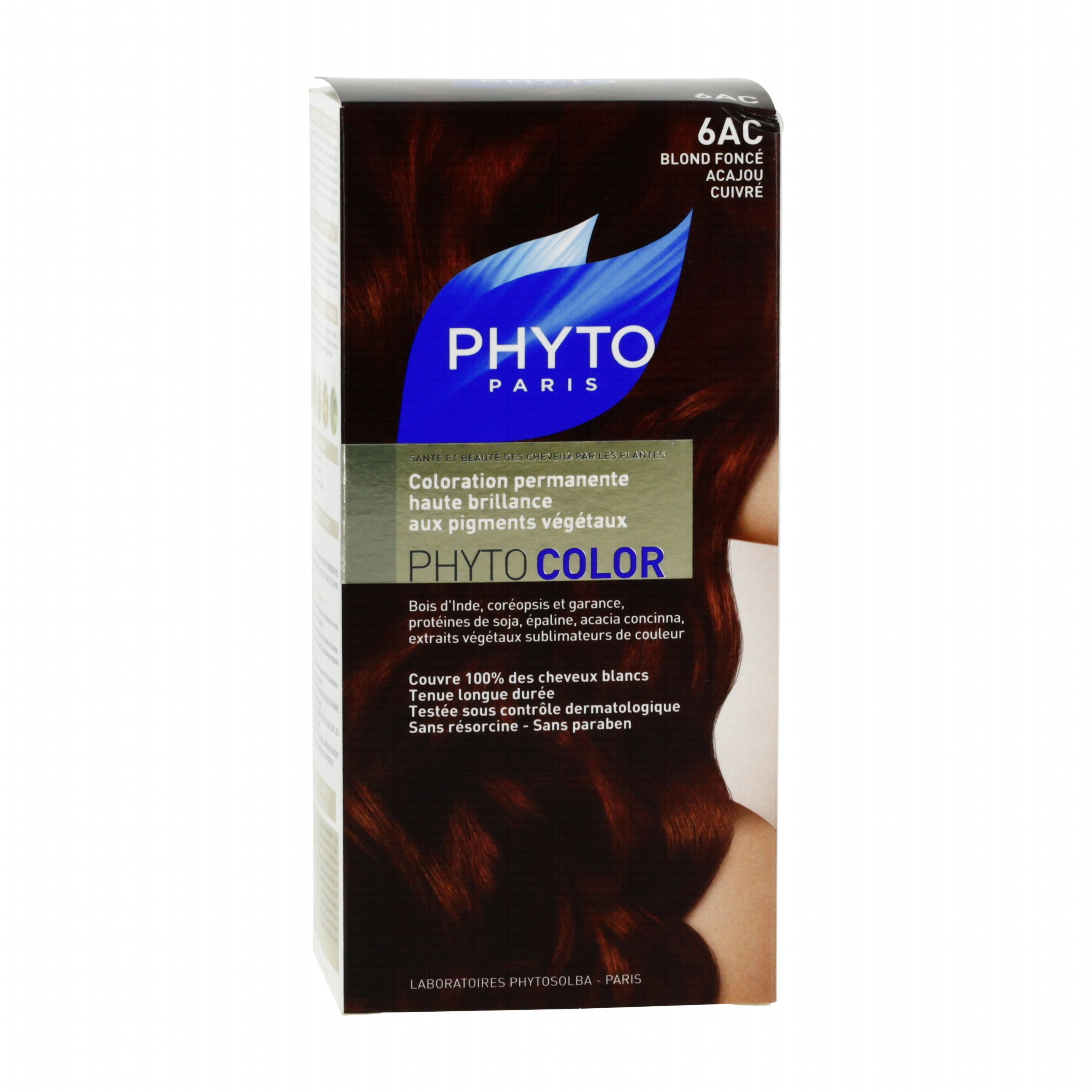 PHYTO Color n°6AC couleur soin aux plantes tinctoriales blond foncé