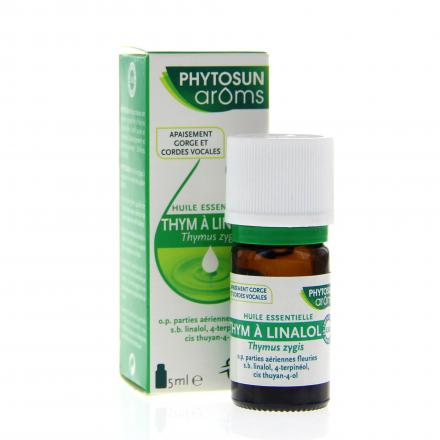 PHYTOSUN Arôms Huile essentielle de Thym à linalol flacon 5ml