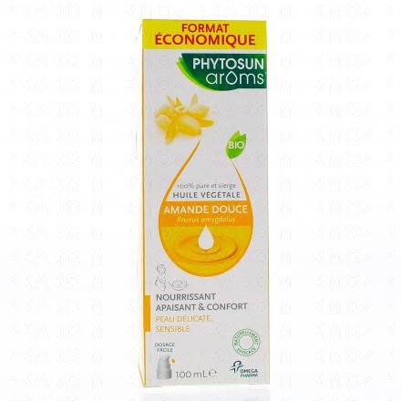PHYTOSUN Arôms Huile végétale d'Amande douce bio flacon 50ml