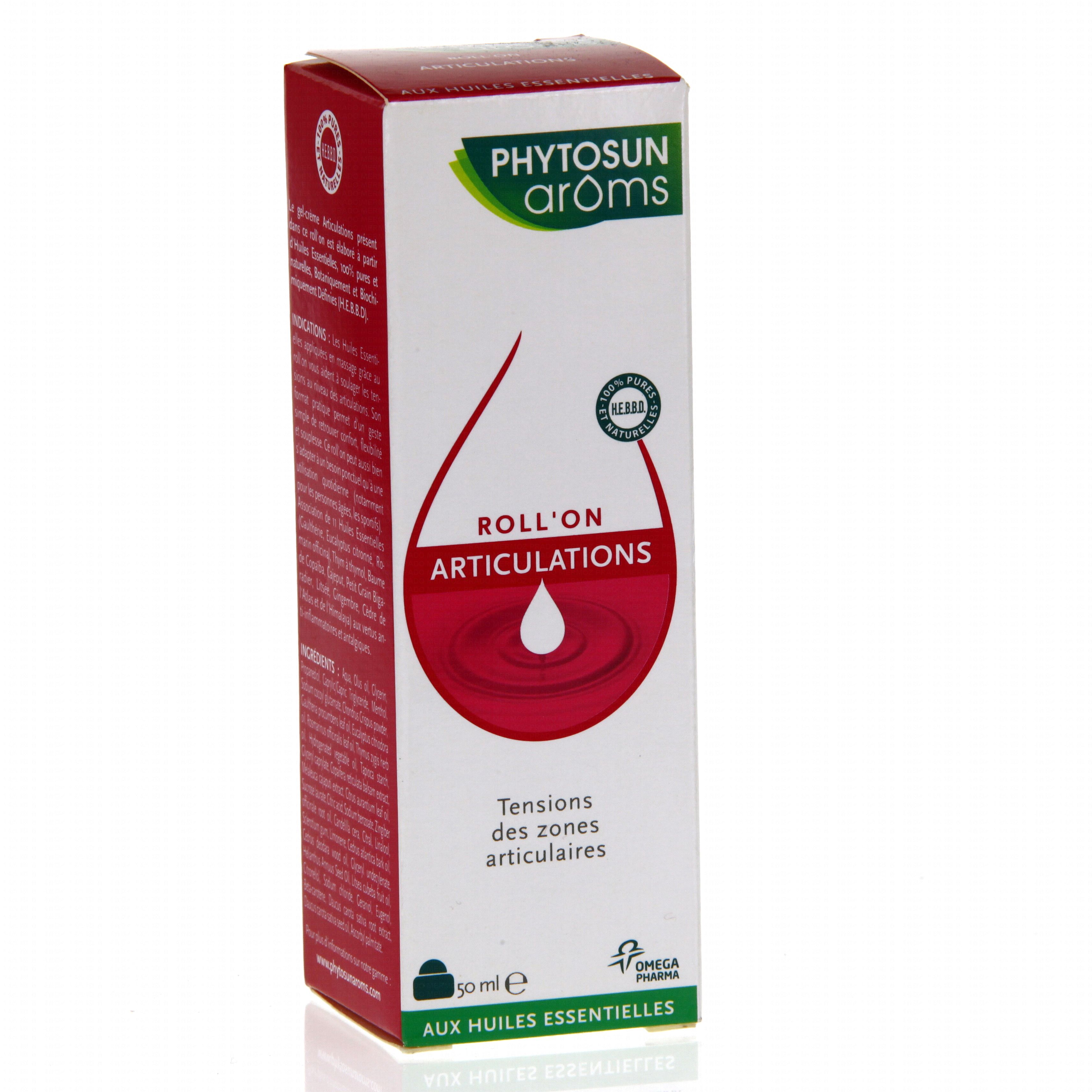 PHYTOSUN AROMS Rollon articulations 50ml  Parapharmacie en ligne