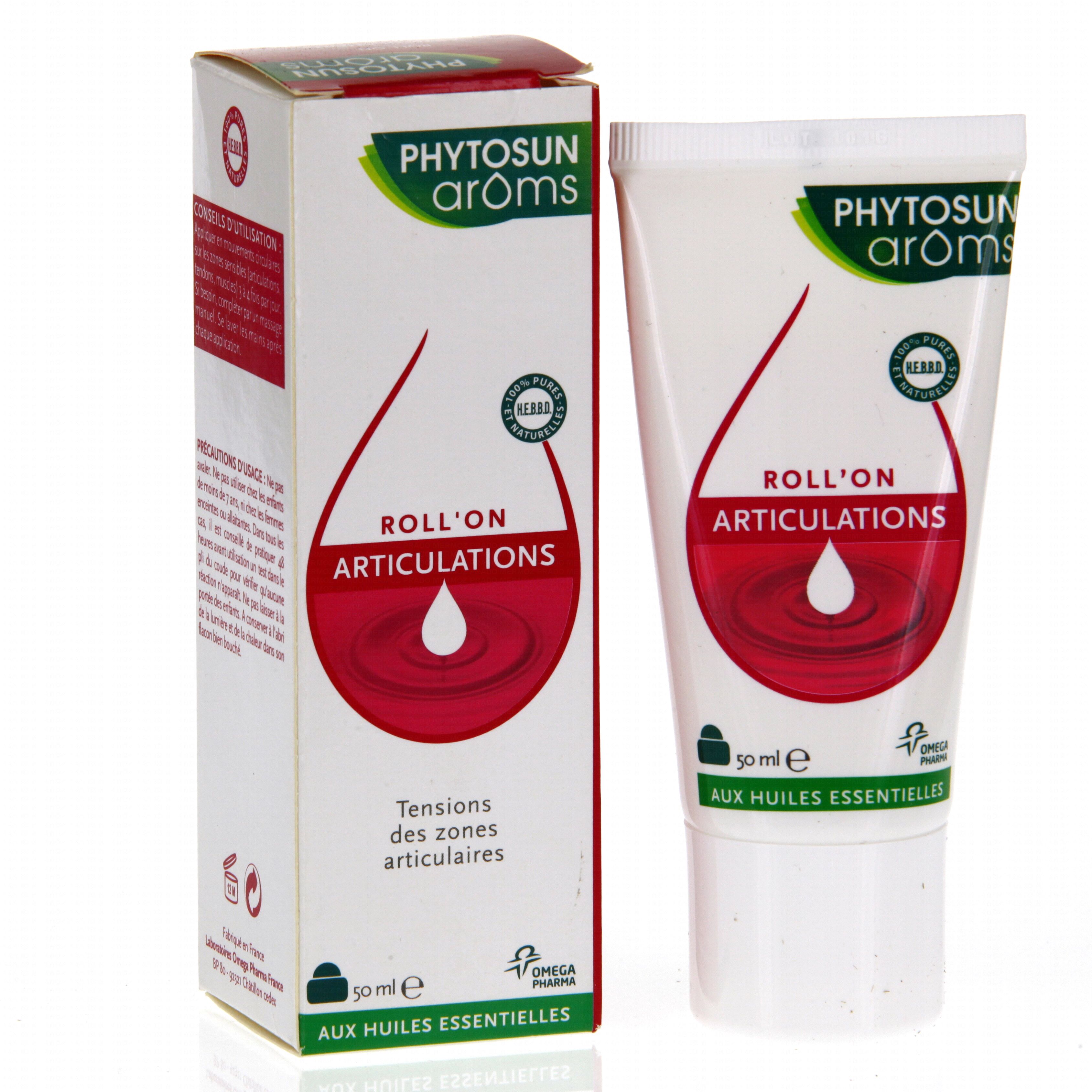 PHYTOSUN AROMS Rollon articulations 50ml  Parapharmacie en ligne