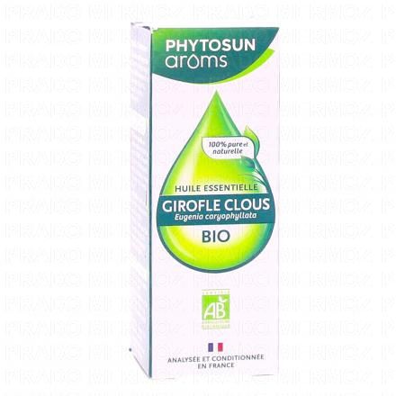 PHYTOSUNAROMS Huile essentielle de girofle clous bio flacon 10ml