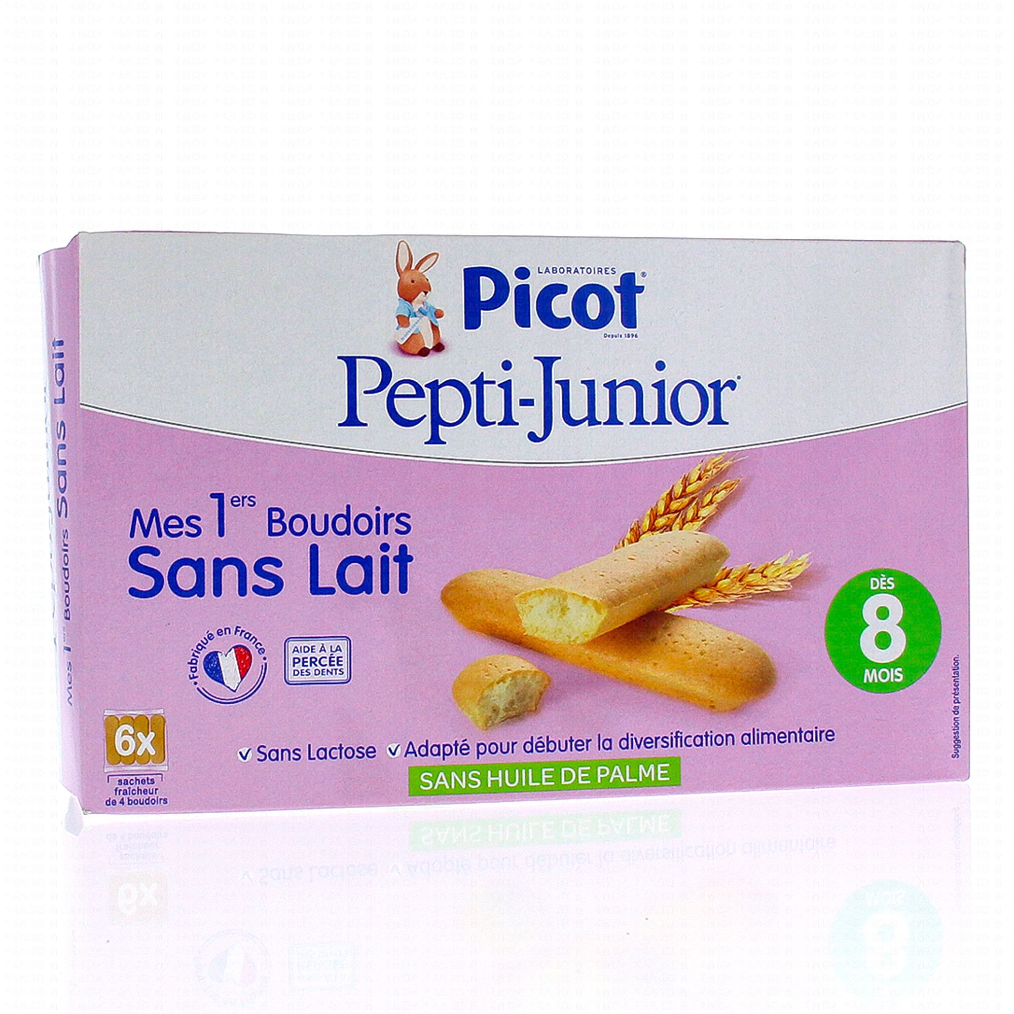 PICOT Pepti-junior- Mes 1ers boudoirs sans lait x6 sachets de 4 -  Parapharmacie Prado Mermoz