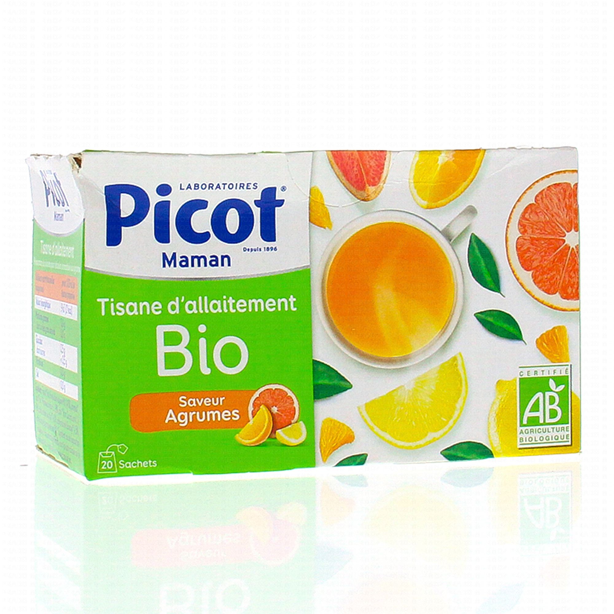 PICOT Tisane allaitement bio saveur agrumes x20 sachets - Parapharmacie  Prado Mermoz