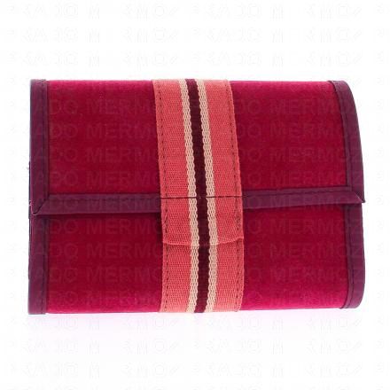 PILBOX Liberty pilulier hebdomadaire rose / bordeaux