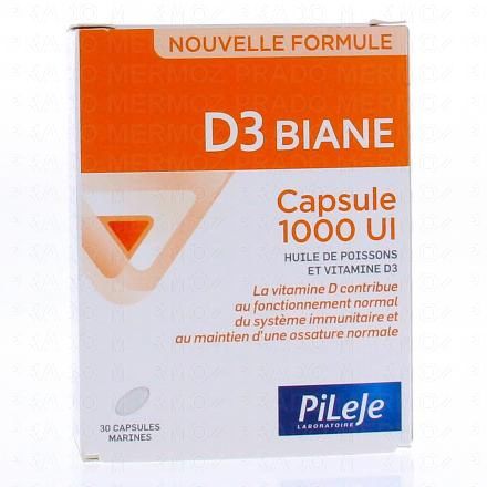 PILEJE D3 Biane x30 capsules marines