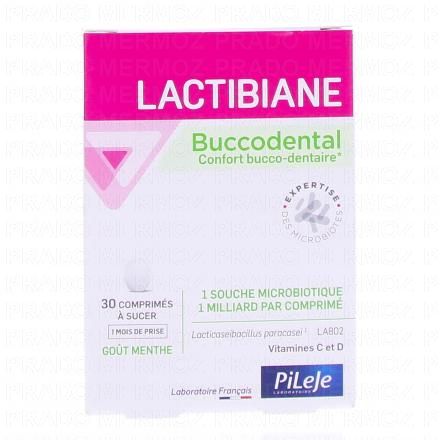 PILEJE Lactibiane buccodental boîte 30 comprimés à sucer