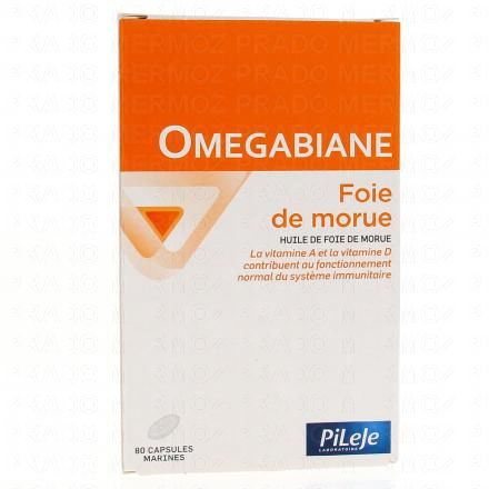 PILEJE Omegabiane foie de morue boîte 80 capsules