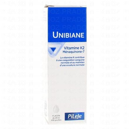 PILEJE Unibiane Vitamine K2 Ménaquinone-7 flacon de 20ml