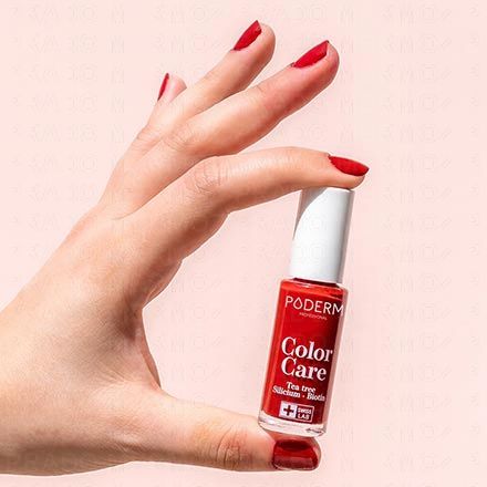 PODERM Color care - Vernis à ongles soin (rouge allure n°253)