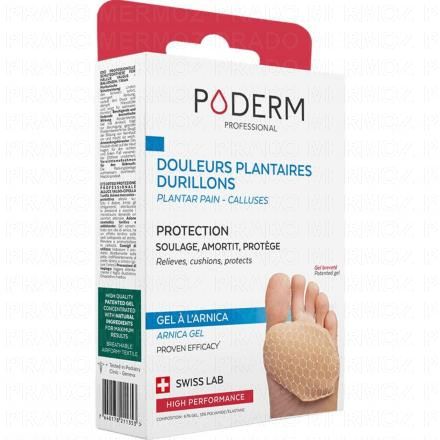 PODERM Douleurs plantaires durillons protection gel &agrave; l'arnica (taille s)
