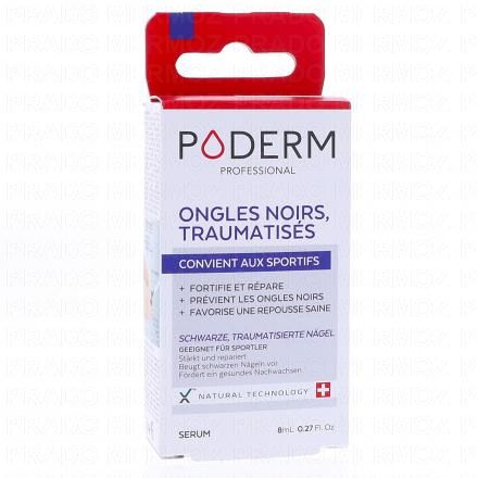 PODERM Fortifiant - S&eacute;rum ongles noirs traumatis&eacute;s 8ml