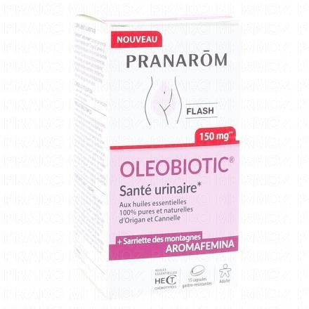 Aromafemina - Oleobotic Flash 150mg - Santé urinaire x15 capsules