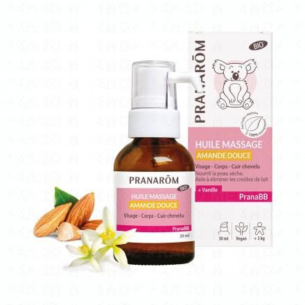 PRANAROM PranaBB Huile de massage amande douce 30ml