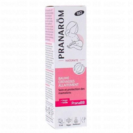 PRANAROM PranaBB Maternité - Baume crevasses allaitement bio 15ml