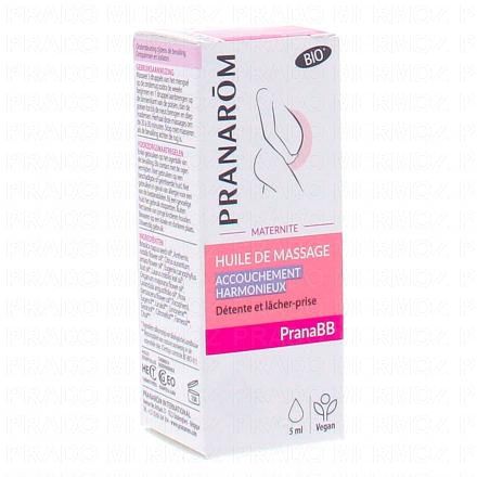 PRANAROM PranaBB Maternité - Huile de Massage Accouchement Harmonieux bio 5 ml