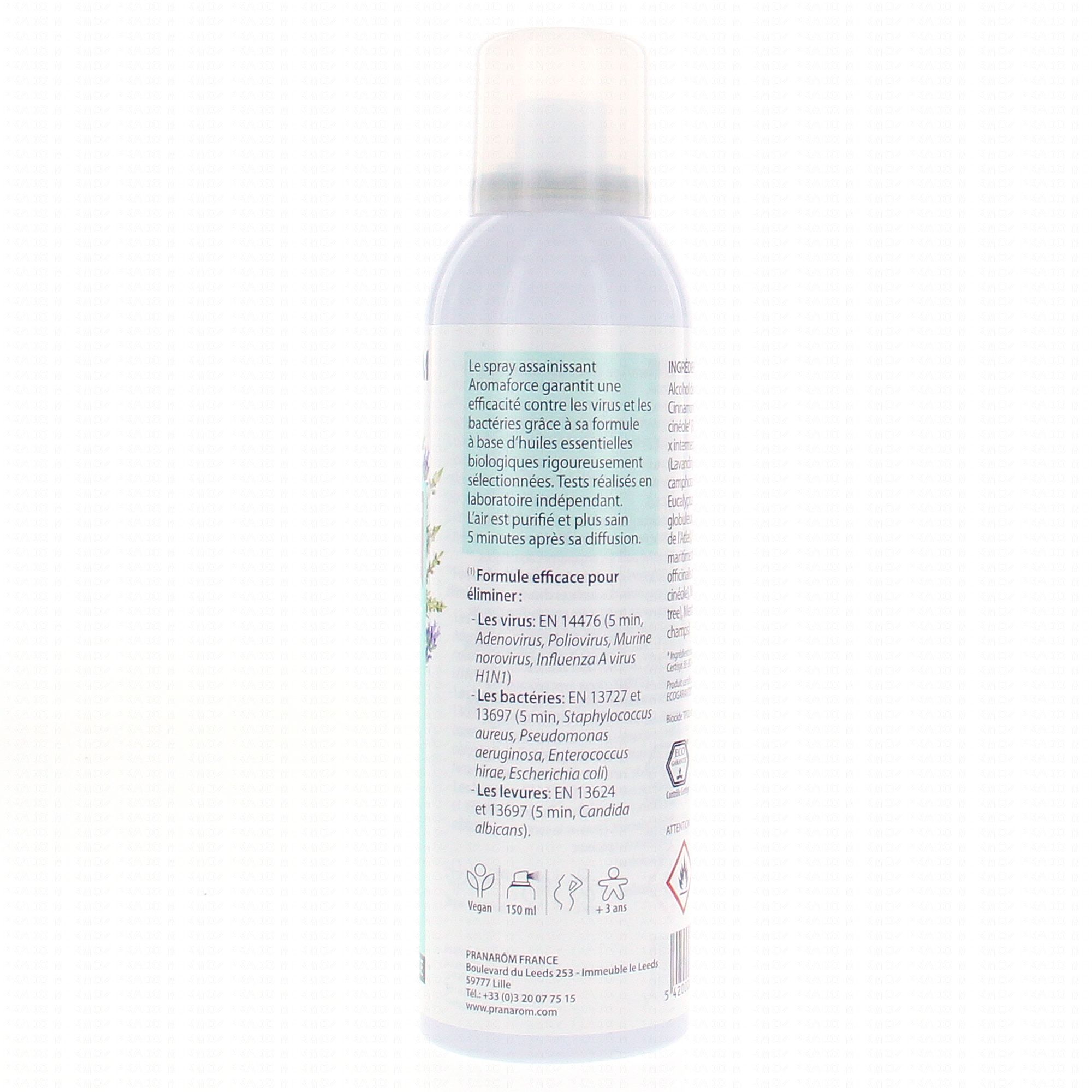 Aromaforce Spray Assainissant Ravintsara Tea Tree BIO de Pranarôm