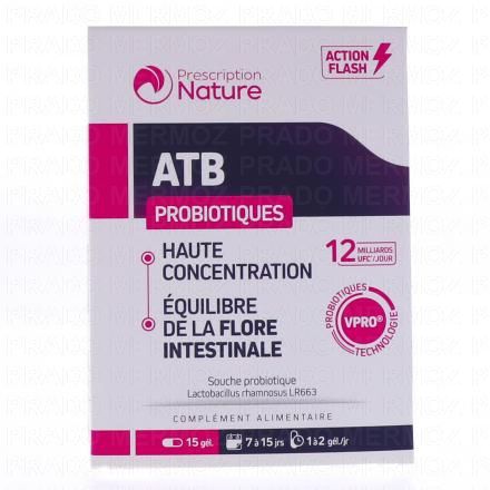 PRESCRIPTION NATURE ATB Probiotiques x15 gélules 2