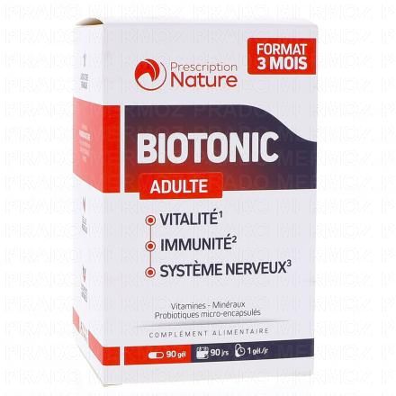 PRESCRIPTION NATURE Biotonic Adulte 90 Gélules