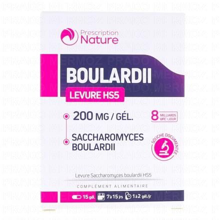 PRESCRIPTION NATURE Boulardii 200 mg 15 gélules