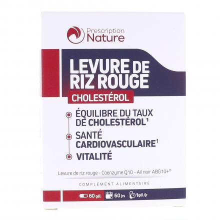 PRESCRIPTION NATURE Levure de riz rouge 60 gélules