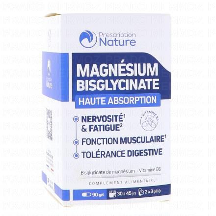 PRESCRIPTION NATURE Magnésium Bisglycinate x90 Gélules