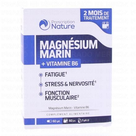 PRESCRIPTION NATURE Magnésium marin 60 gélules