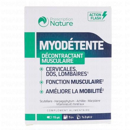 PRESCRIPTION NATURE MyoDetente gélules x 15