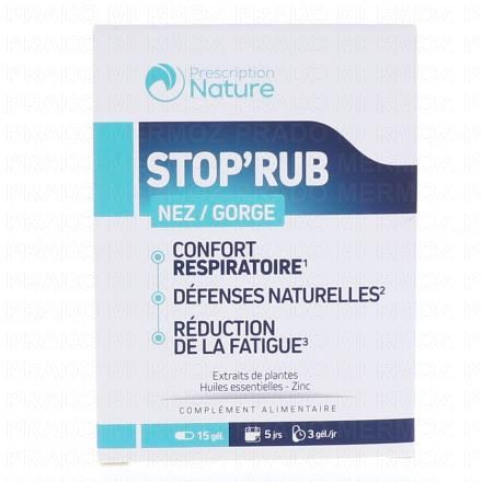 PRESCRIPTION NATURE Stop'Rub 15 gélules