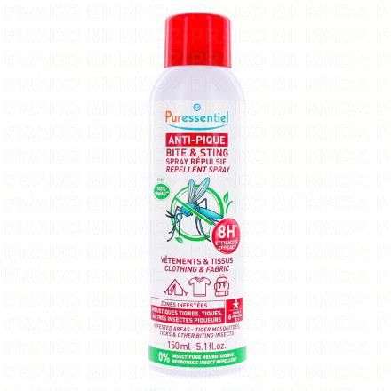 PURESSENTIEL Anti-Pique Spray vêtements & tissus 150ml