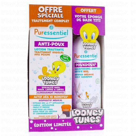PURESSENTIEL Anti-Poux - Coffret Poux Edition Limitée Looney Tunes