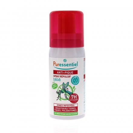 PURESSENTIEL Anti-pique spray répulsif bébé flacon 60ml