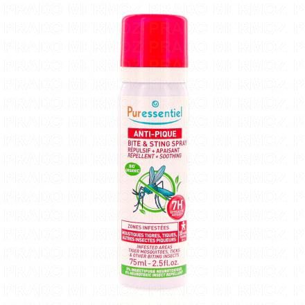 PURESSENTIEL Anti-pique spray repulsif + apaisant flacon 75ml