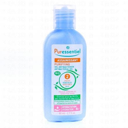 PURESSENTIEL Assainissant - Gel antibact&eacute;rien hydratant bio 80ml