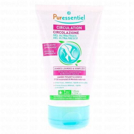 PURESSENTIEL Circulation gel ultra frais tube 125ml