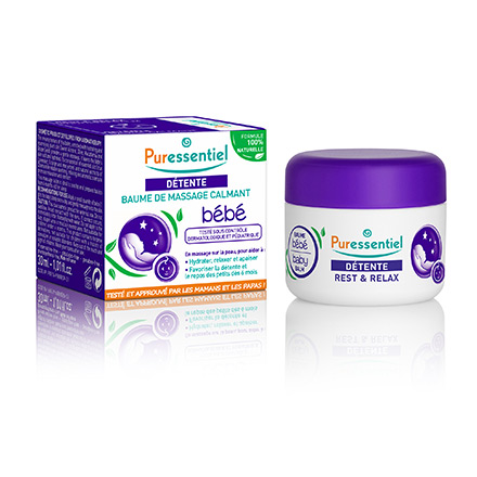 PURESSENTIEL Détente baume de massage calmant bébé 30ml